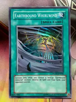 Yugioh Earthbound Whirlwind Super Rare SOVR-EN046 Lightly Played - Image 1