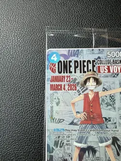 *SEALED* One Piece TCG Luffy P-055 College Basketball US Voyage Promo Card - Image 3