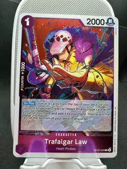 Trafalgar Law OP09-069 Rare One Piece Emperors in the New World English Foil NM - Image 1