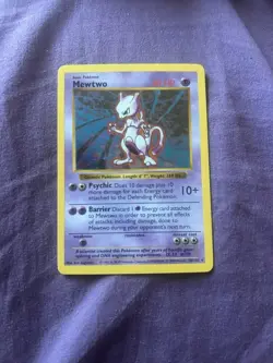 1999 Shadowless Mewtwo Pokemon Card 10/102 - Image 2