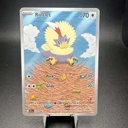 Rufflet 154/086 Sv: Black Bolt Holo NM Pokemon TCG Card - Image 1