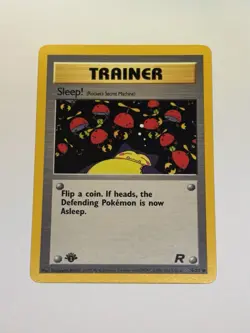 Sleep! 1st Edition Team Rocket 79/82 Common Vintage WoTC Pokemon Card NM/LP - Image 1