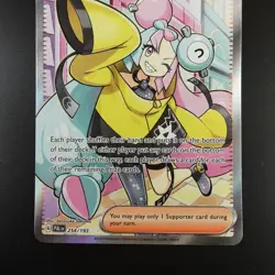 Iono 254/193 Pokemon Paldea Evolved Holo Full Art Card - Image 3
