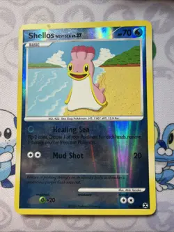 Shellos Pokemon TCG Rising Rivals Reverse Holofoil Foil Common Card 80/111 LP - Image 1
