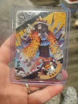 One Piece Holo Foil OPO1-SR09 Collector Trading Card Brook Soul King - Image 1