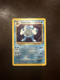Poliwrath 13/102 Pokemon Base Set Unlimited Holo Rare Card - Image 1