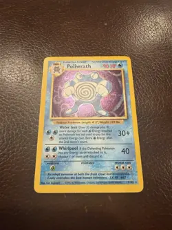 Poliwrath 13/102 Pokemon Base Set Unlimited Holo Rare Card - Image 2