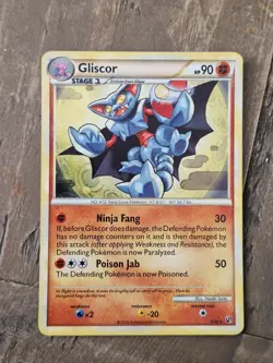Gliscor 4/90 Holo HGSS Undaunted Rare Pokemon Card NM - Image 1