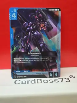 Messala Gundam Card Game . Steel Requiem Rare . GD03-003 - Image 4