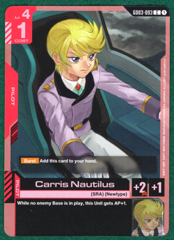 Carris Nautilus - Steel Requiem GD03-093 - Gundam Card Game TCG Card - Image 1