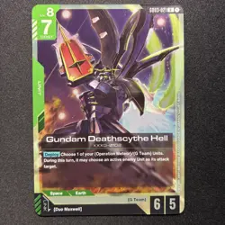 GUNDAM CARD GAME GD03-021 GUNDAM DEATHSCYTHE HELL (R) FOIL CARD - STEEL REQUIEM - Image 1