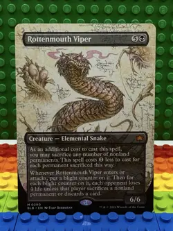 1x Rottenmouth Viper (Borderless) #0290 - Bloomburrow (BLB) NM - MTG MYTHIC - Image 1