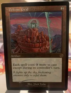 MTG Defense Grid Brothers War Retro Frame NM FOIL - Image 1