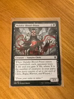 Magic the Gathering Zendikar Rising Malakir Blood Priest - Image 1