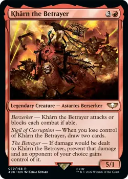 Kharn the Betrayer – 40K – #079 – LP – MTG – Warhammer - Image 1