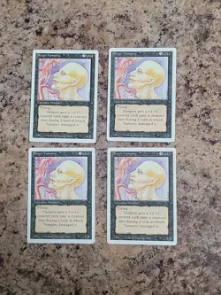 1994 MTG - Revised(3rd) - SENGIR VAMPIRE x4 - Vintage Playset - NM-MP - Image 1