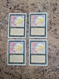 1994 MTG - Revised(3rd) - SENGIR VAMPIRE x4 - Vintage Playset - NM-MP - Image 2
