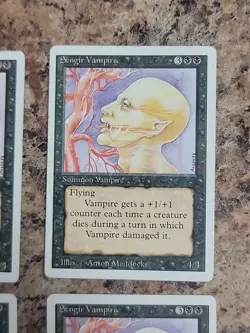 1994 MTG - Revised(3rd) - SENGIR VAMPIRE x4 - Vintage Playset - NM-MP - Image 4