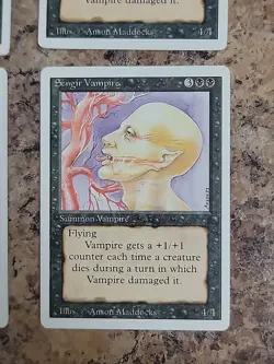 1994 MTG - Revised(3rd) - SENGIR VAMPIRE x4 - Vintage Playset - NM-MP - Image 5