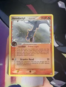 Pokemon TCG Aerodactyl EX Holon Phantoms Card 35/110 Stamped Delta Species - Image 1