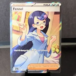 Pokemon TCG Fennel Full Art 162/086 Scarlet&Violet Black Bolt NM/M English - Image 1