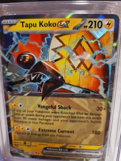 Tapu Koko ex Pokemon (2023) Paradox Rift #68 Holo CGC GEM MINT 10 - Image 4