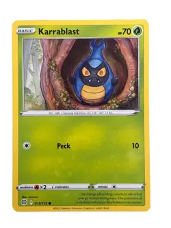 New: 2022 Pokemon TCG Karrablast 015 Swsh09: Brilliant Stars Regular Common - Image 1