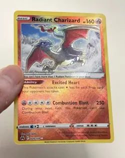 Pokemon TCG Radiant Charizard Crown Zenith Holo Rare 020/159 Mint Pack Fresh - Image 1