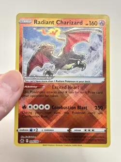 Pokemon TCG Radiant Charizard Crown Zenith Holo Rare 020/159 Mint Pack Fresh - Image 2