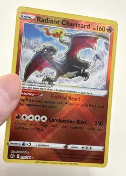 Pokemon TCG Radiant Charizard Crown Zenith Holo Rare 020/159 Mint Pack Fresh - Image 5