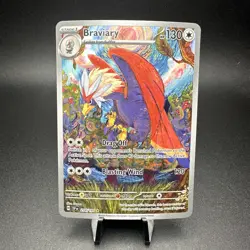Pokemon Braviary 214/191 Sv08: Surging Sparks Full Art Holo Illustration Rare - Image 1