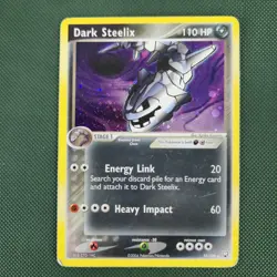 HP Dark Steelix 10/109 Holo EX Team Rocket Returns Nintendo Pokemon Card - Image 1