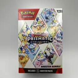 Pokemon TCG Scarlet & Violet Prismatic Evolutions Booster Bundle 6 Packs - Image 1