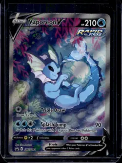 2019-2023 Pokemon SWSH Black Star Promos Vaporeon V #SWSH181 - Image 1