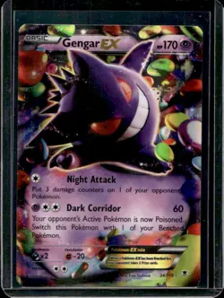 2014 Pokemon XY Phantom Forces Gengar EX #34/119 - Image 1