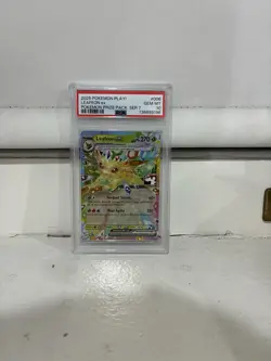 2025 Pokemon Play! Leafeon ex #006 Prize Pack Series 7 PSA 10 Gem Mint - Image 1