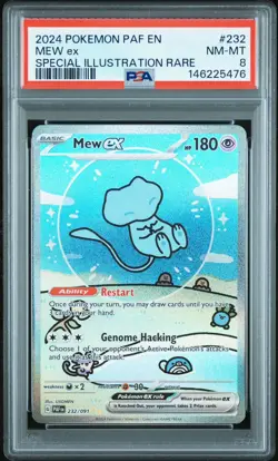 Mew ex 232/091 PSA 8 Pokemon TCG - Image 1