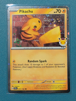 Pikachu (Pokemon Day 2026) with SWIRL 051/162 Cosmos Holo - Image 1
