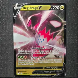 Regidrago V 135/195 Ultra Rare SWSH12: Silver Tempest NM - LP Pokemon TCG - Image 1