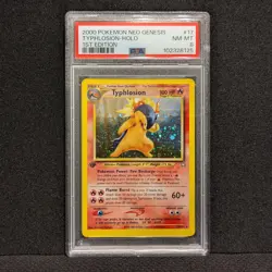 Pokemon 1st Edition Neo Genesis Typhlosion Holo Rare 17/111 - PSA 8 - NEAR MINT - Image 2