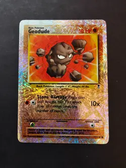 Pokemon Geodude 77/110 Legendary Collection Rare Reverse Holo Raw Lightly Played - Image 1