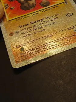 Pokemon Geodude 77/110 Legendary Collection Rare Reverse Holo Raw Lightly Played - Image 3