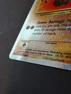 Pokemon Geodude 77/110 Legendary Collection Rare Reverse Holo Raw Lightly Played - Image 4