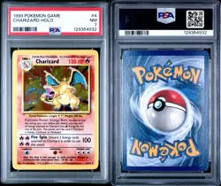 1999 POKEMON BASE SET UNLIMITED #4 CHARIZARD-HOLO PSA 7 - Image 3