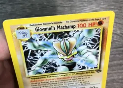 Pokemon TCG: Giovanni's Machamp 6/132 Gym Challenge Holo Rare LP - Image 5