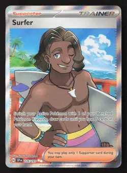 Surfer Ultra Rare Holofoil SSP 235/191 NM Pokemon TCG - Image 1