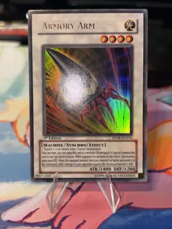 Yu-Gi-Oh! TCG Armory Arm Synchro Effect Ultra Rare Holo DP08-EN016 1st Ed - Image 1