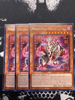 Yu-Gi-Oh 3X Mementotlan-Horned Dragon Rare 1st Edition NM Valiant Smashers - Image 1