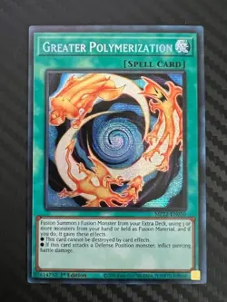 Yugioh Greater Polymerization MP22-EN050 Prismatic Secret Rare 1st Edition NM - Image 1