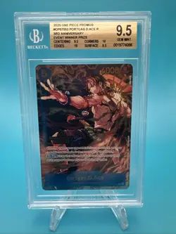 2025 One Piece Promos OP07053 Portgas D. Ace 3rd Anniversary Winner BGS 9.5 - Image 1